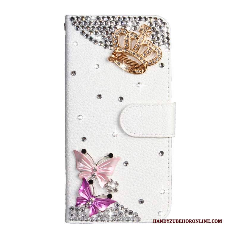 Hülle Samsung Galaxy A50s Strass Handyhüllen Weiß, Case Samsung Galaxy A50s Schutz Schmetterlingsblumen