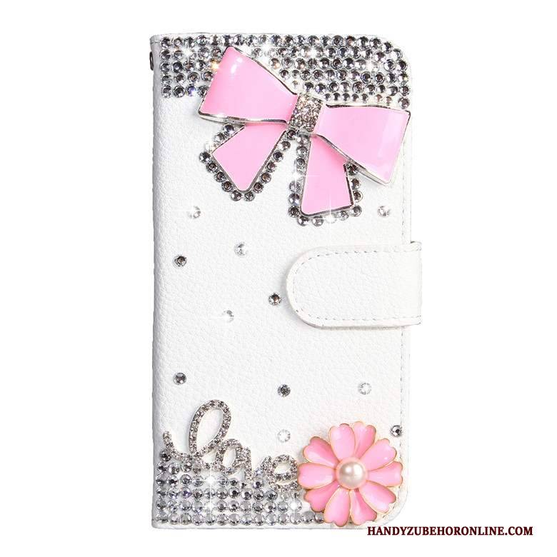 Hülle Samsung Galaxy A50s Strass Handyhüllen Weiß, Case Samsung Galaxy A50s Schutz Schmetterlingsblumen