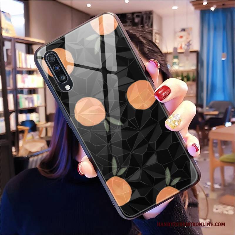 Hülle Samsung Galaxy A50s Taschen Handyhüllen Muster, Case Samsung Galaxy A50s Karikatur Blau Diamantform