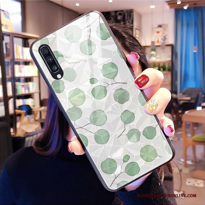 Hülle Samsung Galaxy A50s Taschen Handyhüllen Muster, Case Samsung Galaxy A50s Karikatur Blau Diamantform