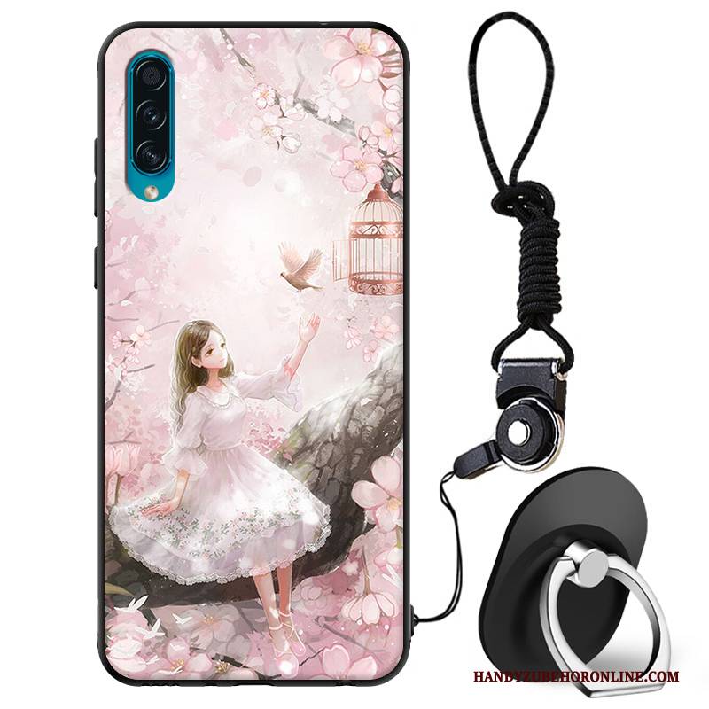 Hülle Samsung Galaxy A50s Weiche Handyhüllen Rosa, Case Samsung Galaxy A50s Schutz Nubuck