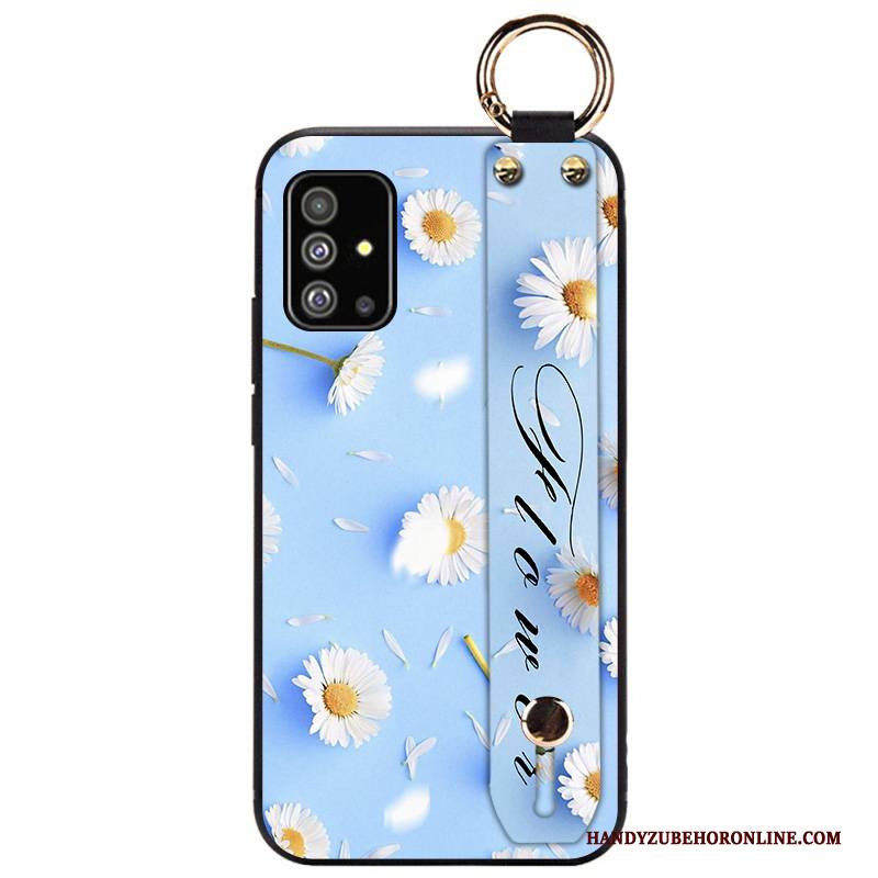 Hülle Samsung Galaxy A51 Halterung Trendmarke Blau, Case Samsung Galaxy A51 Taschen Anti-sturz Liebhaber