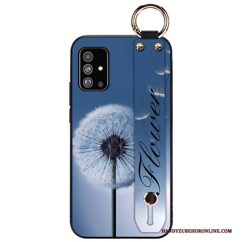 Hülle Samsung Galaxy A51 Halterung Trendmarke Blau, Case Samsung Galaxy A51 Taschen Anti-sturz Liebhaber