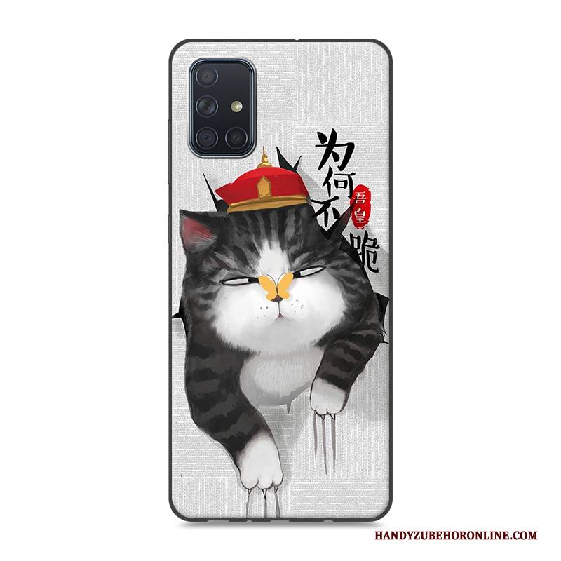 Hülle Samsung Galaxy A51 Karikatur Handyhüllen Rosa, Case Samsung Galaxy A51 Kreativ Trend