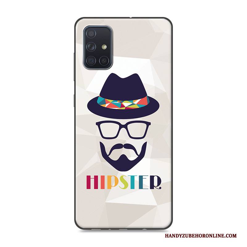 Hülle Samsung Galaxy A51 Karikatur Handyhüllen Rosa, Case Samsung Galaxy A51 Kreativ Trend