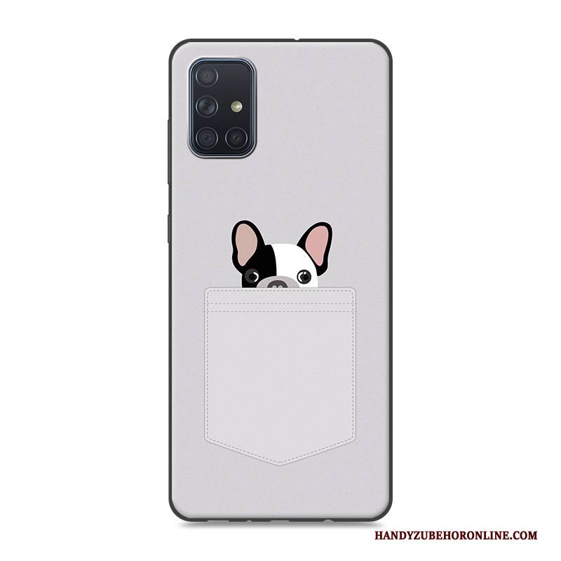 Hülle Samsung Galaxy A51 Karikatur Handyhüllen Rosa, Case Samsung Galaxy A51 Kreativ Trend