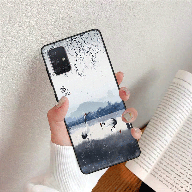 Hülle Samsung Galaxy A51 Karikatur Persönlichkeit Chinesische Art, Case Samsung Galaxy A51 Silikon Frisch Angepasst