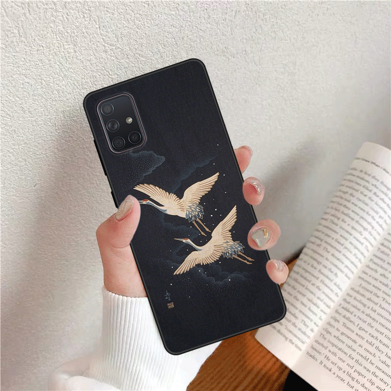 Hülle Samsung Galaxy A51 Karikatur Persönlichkeit Chinesische Art, Case Samsung Galaxy A51 Silikon Frisch Angepasst