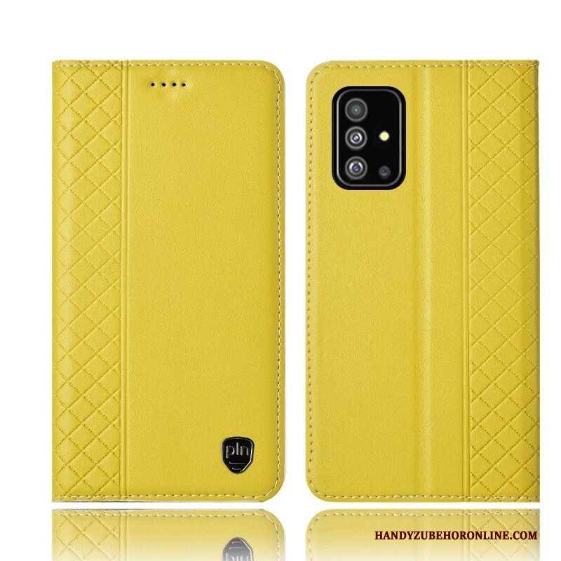 Hülle Samsung Galaxy A51 Lederhülle Schwarz Handyhüllen, Case Samsung Galaxy A51 Taschen