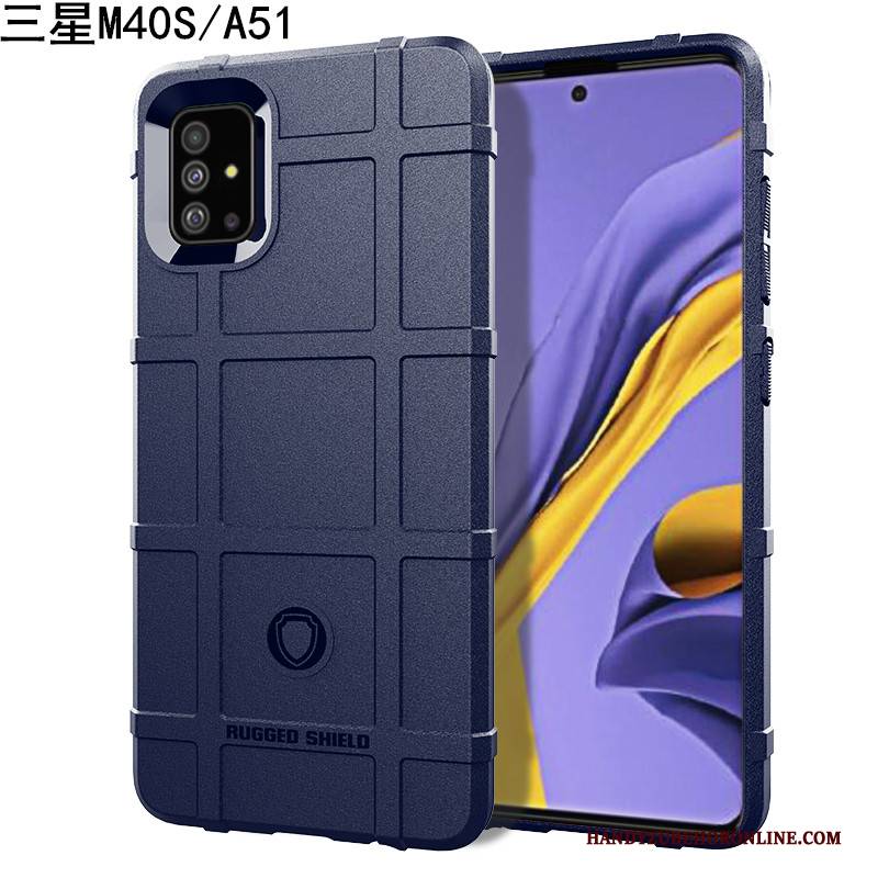 Hülle Samsung Galaxy A51 Schutz Blau An Bord, Case Samsung Galaxy A51 Weiche Anti-sturz Handyhüllen