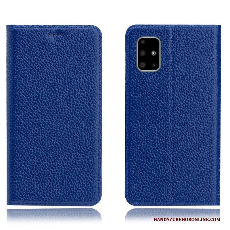 Hülle Samsung Galaxy A51 Schutz Handyhüllen Muster, Case Samsung Galaxy A51 Taschen Litchi Anti-sturz