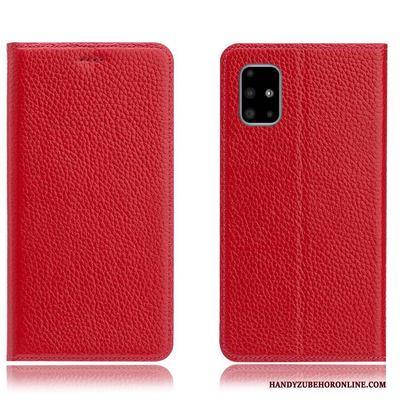 Hülle Samsung Galaxy A51 Schutz Handyhüllen Muster, Case Samsung Galaxy A51 Taschen Litchi Anti-sturz