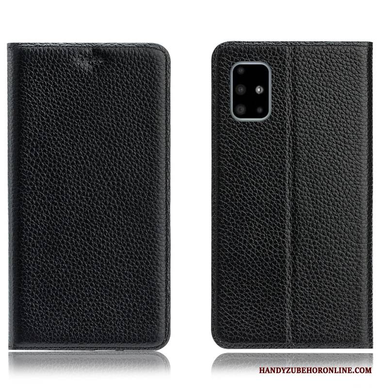 Hülle Samsung Galaxy A51 Schutz Handyhüllen Muster, Case Samsung Galaxy A51 Taschen Litchi Anti-sturz