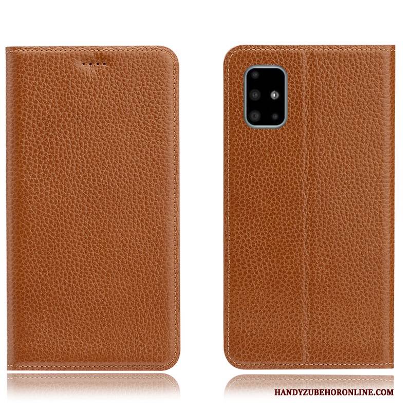 Hülle Samsung Galaxy A51 Schutz Handyhüllen Muster, Case Samsung Galaxy A51 Taschen Litchi Anti-sturz