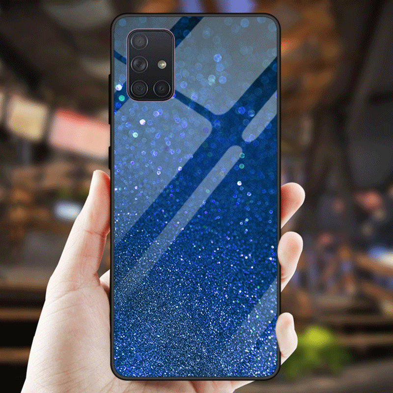 Hülle Samsung Galaxy A51 Schutz Spiegel Liebhaber, Case Samsung Galaxy A51 Taschen Gehärtetes Glas Trend