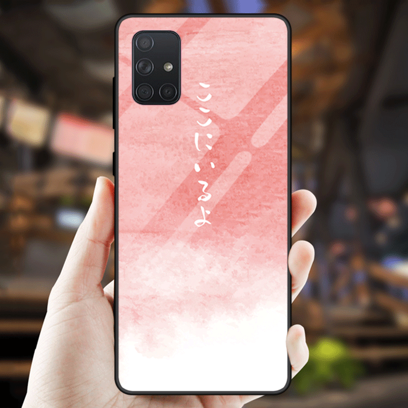 Hülle Samsung Galaxy A51 Schutz Spiegel Liebhaber, Case Samsung Galaxy A51 Taschen Gehärtetes Glas Trend