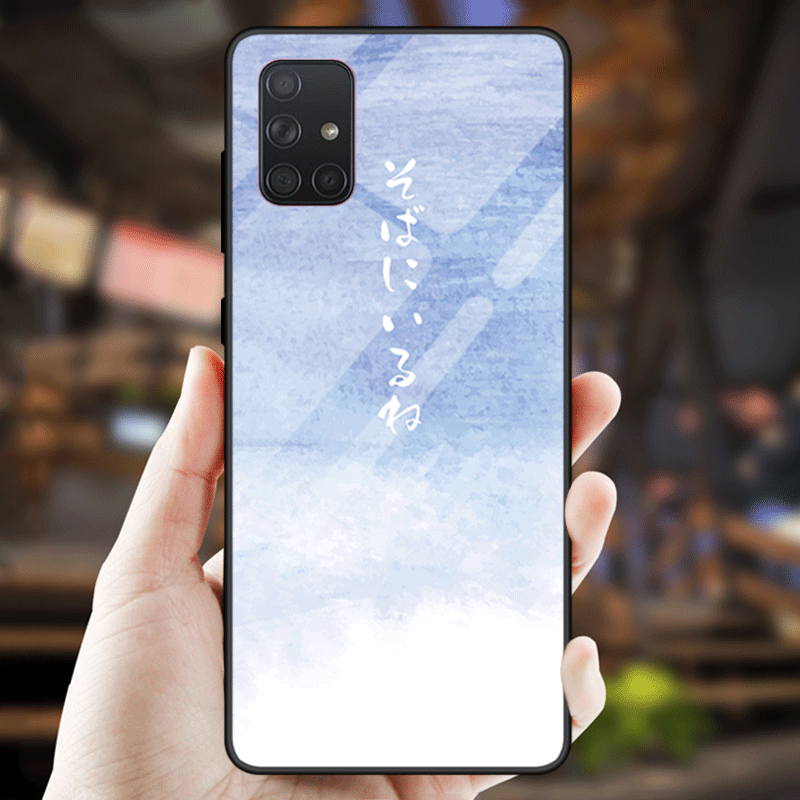 Hülle Samsung Galaxy A51 Schutz Spiegel Liebhaber, Case Samsung Galaxy A51 Taschen Gehärtetes Glas Trend