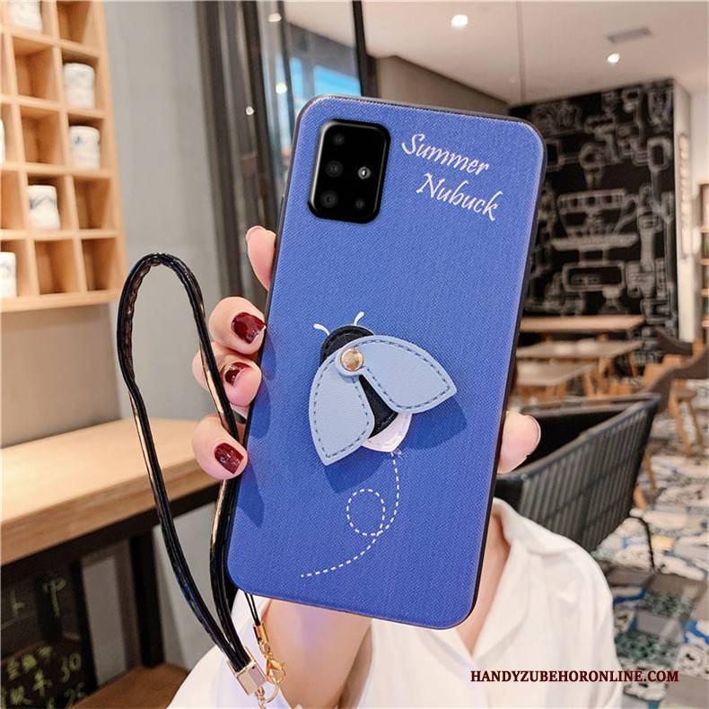 Hülle Samsung Galaxy A51 Silikon Handyhüllen Mini, Case Samsung Galaxy A51 Schutz Anti-sturz Blau