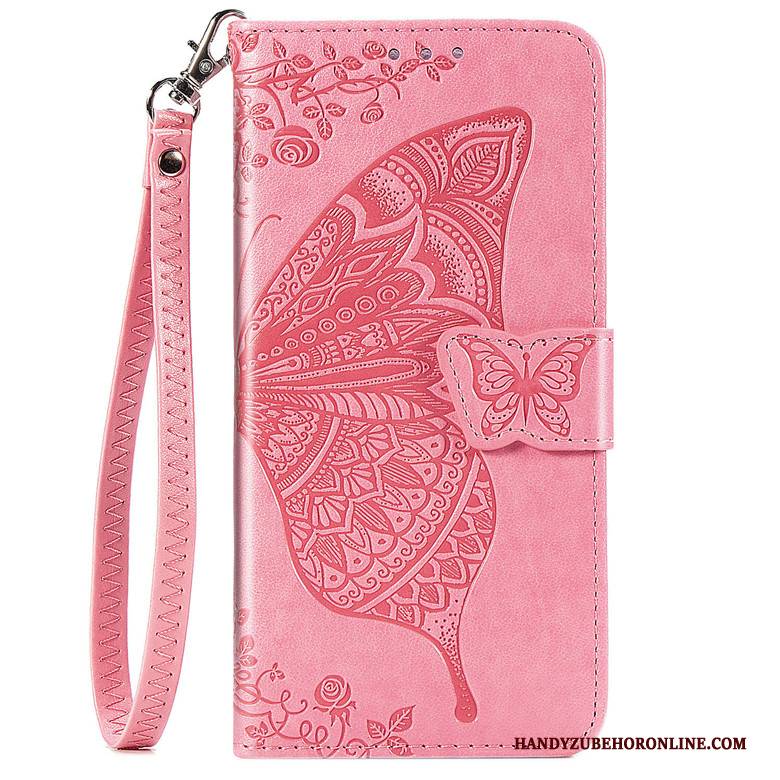 Hülle Samsung Galaxy A51 Silikon Rosa Blumen, Case Samsung Galaxy A51 Lederhülle Handyhüllen