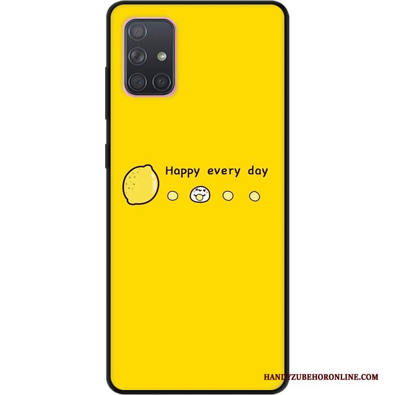 Hülle Samsung Galaxy A51 Taschen Angepasst Grün, Case Samsung Galaxy A51 Schutz Einfach Persönlichkeit