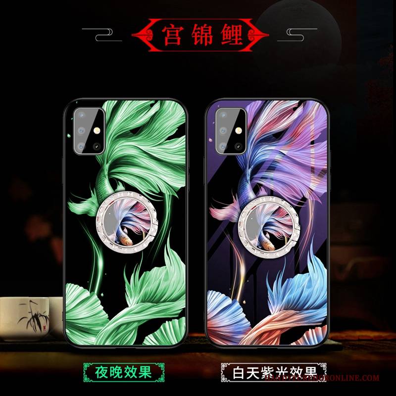 Hülle Samsung Galaxy A51 Taschen Leuchtende Trendmarke, Case Samsung Galaxy A51 Mode Glas Chinesische Art