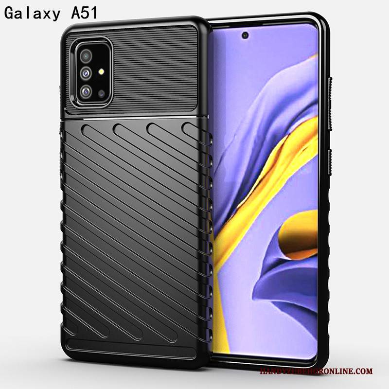 Hülle Samsung Galaxy A51 Taschen Trendmarke High-end, Case Samsung Galaxy A51 Luxus Nubuck Handyhüllen