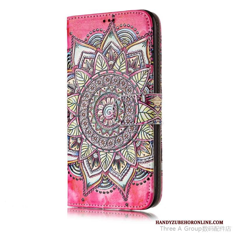 Hülle Samsung Galaxy A6 Folio Rosa Handyhüllen, Case Samsung Galaxy A6 Silikon