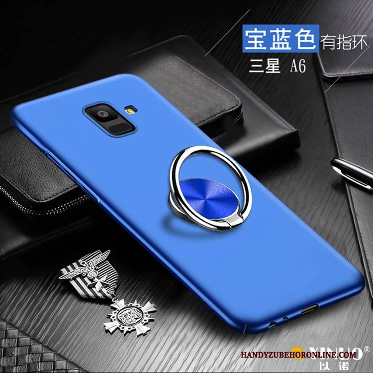 Hülle Samsung Galaxy A6 Halterung Blau An Bord, Case Samsung Galaxy A6 Schutz Schwer Handyhüllen