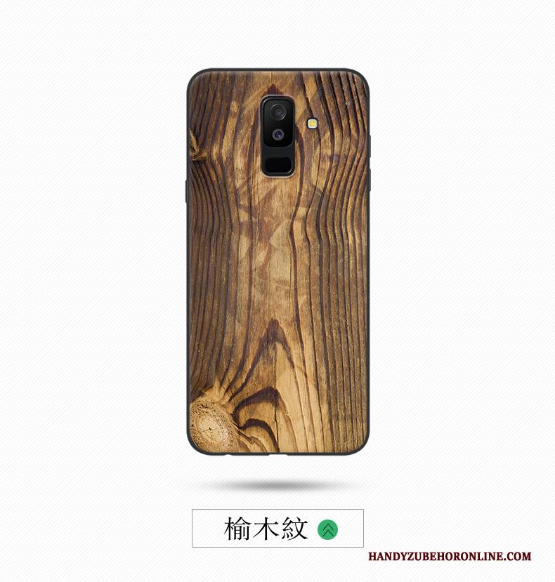 Hülle Samsung Galaxy A6+ Kreativ Neu Trend, Case Samsung Galaxy A6+ Retro Anti-sturz Handyhüllen