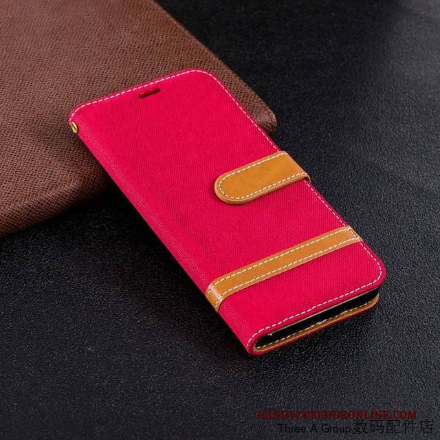 Hülle Samsung Galaxy A6+ Lederhülle Business Blau, Case Samsung Galaxy A6+ Weiche Handyhüllen Anti-sturz