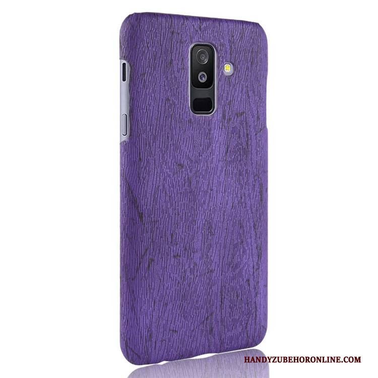 Hülle Samsung Galaxy A6+ Schutz Gelb Qualität, Case Samsung Galaxy A6+ Leder Schwer Handyhüllen