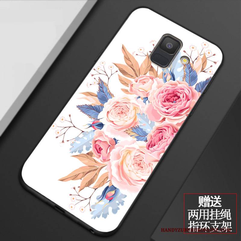 Hülle Samsung Galaxy A6 Taschen Frisch Handyhüllen, Case Samsung Galaxy A6 Schutz Mini Weiß