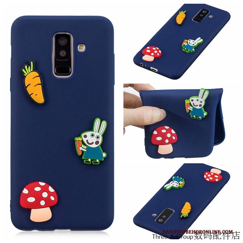 Hülle Samsung Galaxy A6+ Taschen Persönlichkeit Handyhüllen, Case Samsung Galaxy A6+ Schutz Anti-sturz Gelb