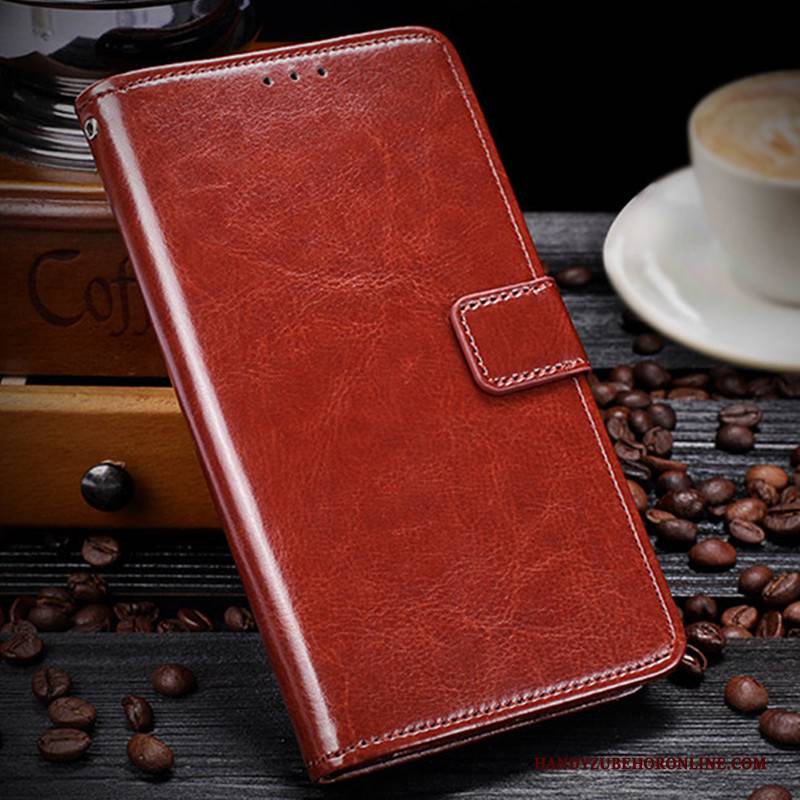 Hülle Samsung Galaxy A6+ Taschen Rot Handyhüllen, Case Samsung Galaxy A6+ Lederhülle Karte