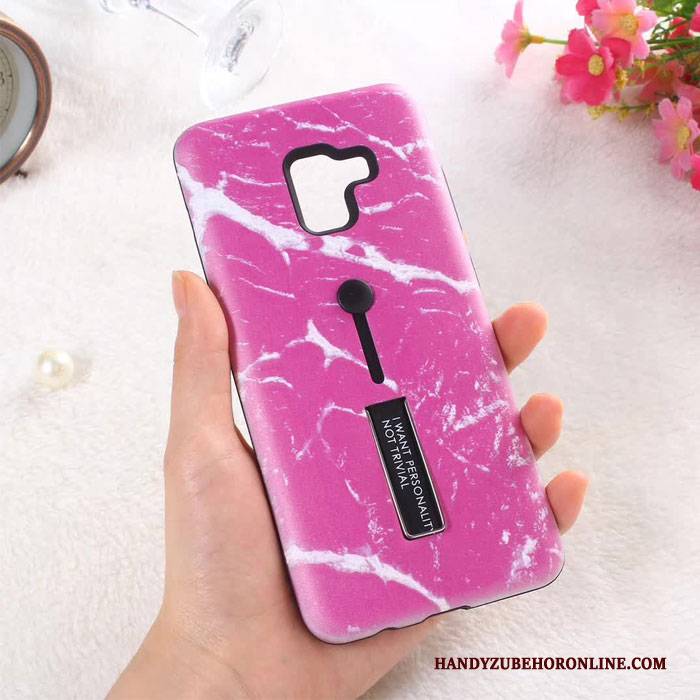 Hülle Samsung Galaxy A6 Weiche Ring Schwer, Case Samsung Galaxy A6 Schutz Groß Rosa