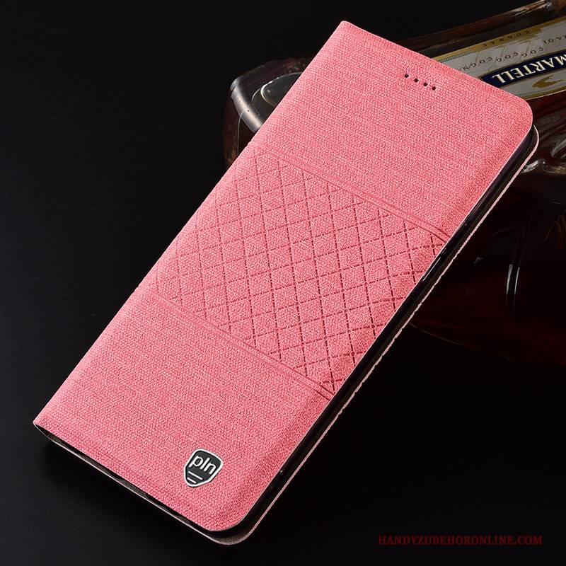 Hülle Samsung Galaxy A60 Lederhülle Mesh Handyhüllen, Case Samsung Galaxy A60 Folio Grau