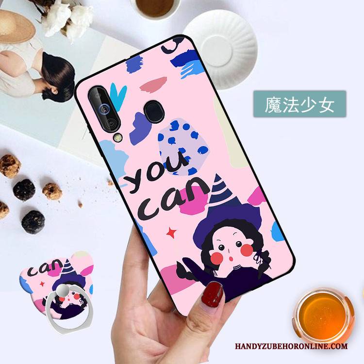 Hülle Samsung Galaxy A60 Schutz Membran Temperieren, Case Samsung Galaxy A60 Schwarz