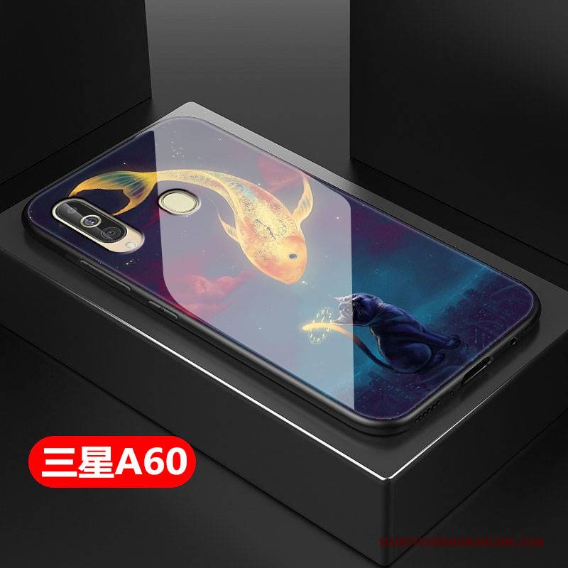 Hülle Samsung Galaxy A60 Taschen Lila Trend, Case Samsung Galaxy A60 Kreativ Schwer Handyhüllen