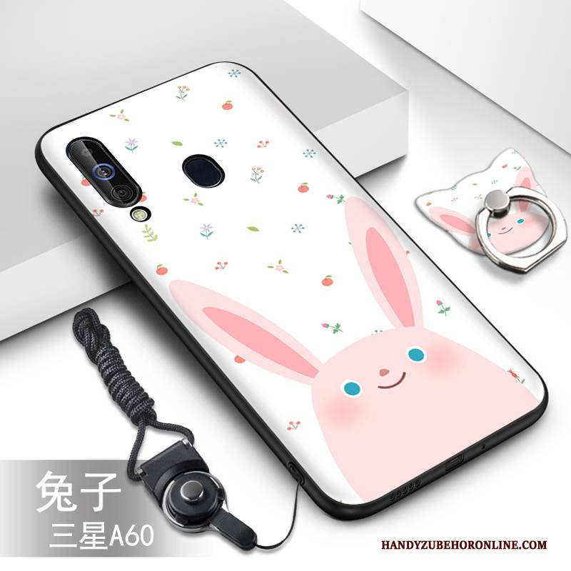 Hülle Samsung Galaxy A60 Weiche Handyhüllen Grün, Case Samsung Galaxy A60 Karikatur