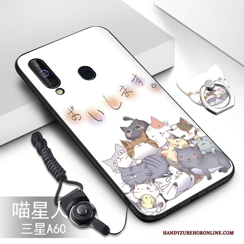 Hülle Samsung Galaxy A60 Weiche Handyhüllen Grün, Case Samsung Galaxy A60 Karikatur