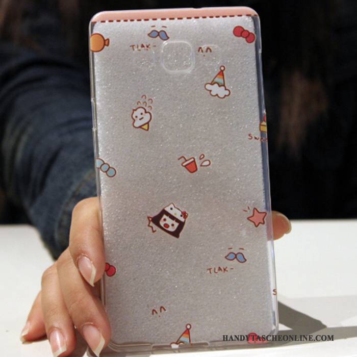 Hülle Samsung Galaxy A7 2015 Karikatur Handyhüllen Nette, Case Samsung Galaxy A7 2015 Silikon Einfach Rot