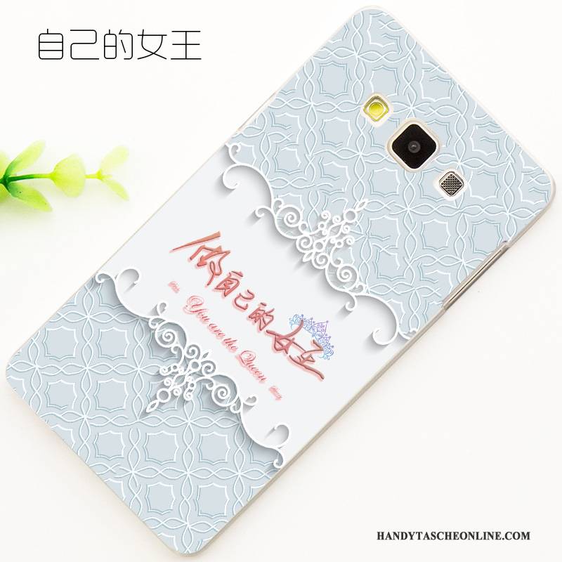 Hülle Samsung Galaxy A7 2015 Prägung Grün Anti-sturz, Case Samsung Galaxy A7 2015 Karikatur