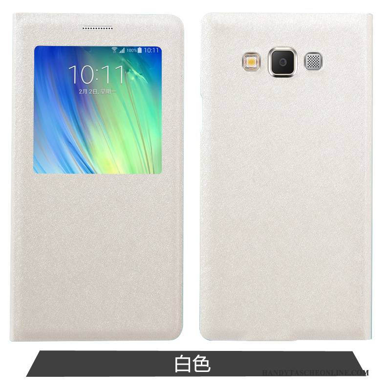 Hülle Samsung Galaxy A7 2015 Schutz Anti-sturz Gold, Case Samsung Galaxy A7 2015 Folio Handyhüllen