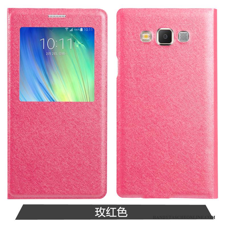 Hülle Samsung Galaxy A7 2015 Schutz Anti-sturz Gold, Case Samsung Galaxy A7 2015 Folio Handyhüllen