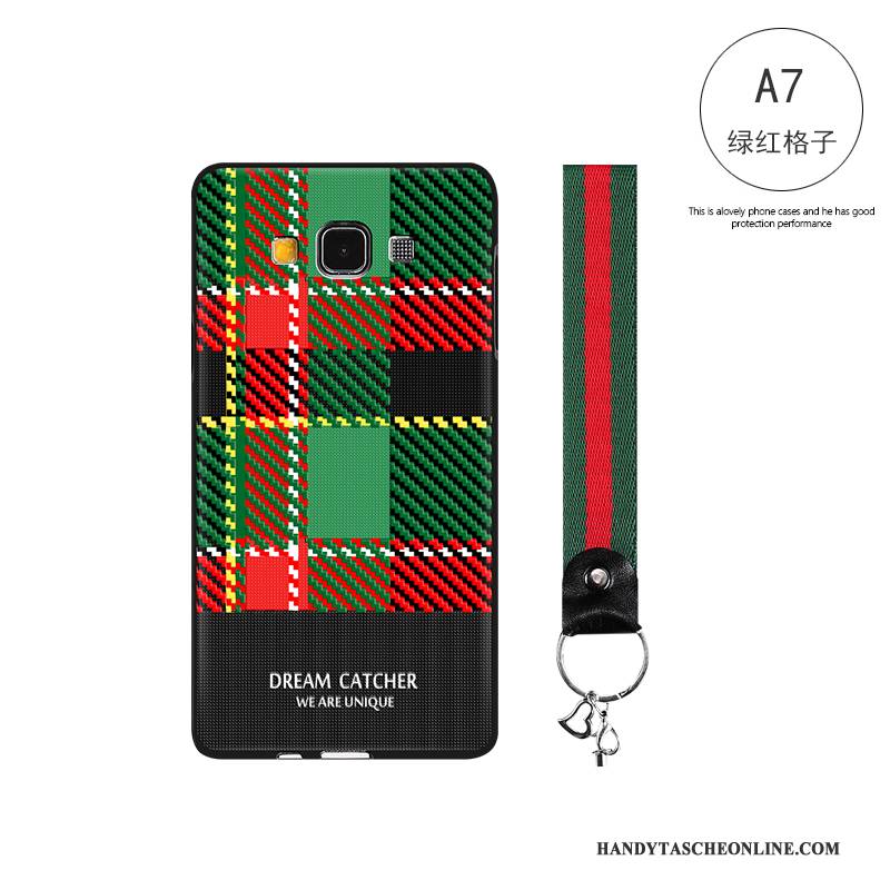 Hülle Samsung Galaxy A7 2015 Silikon Persönlichkeit Trend, Case Samsung Galaxy A7 2015 Karikatur Handyhüllen Schwarz