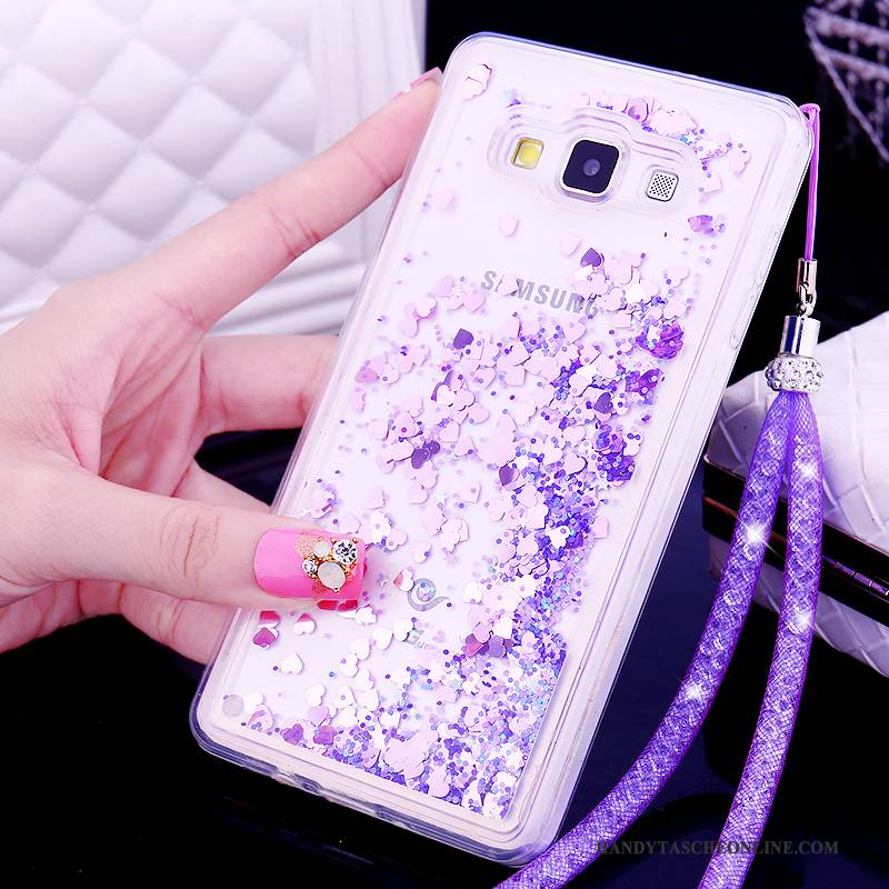 Hülle Samsung Galaxy A7 2015 Silikon Trend Treibsand, Case Samsung Galaxy A7 2015 Schutz Rosa Handyhüllen