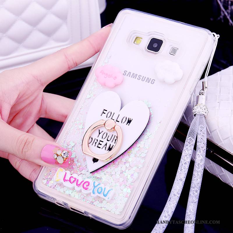 Hülle Samsung Galaxy A7 2015 Silikon Trend Treibsand, Case Samsung Galaxy A7 2015 Schutz Rosa Handyhüllen