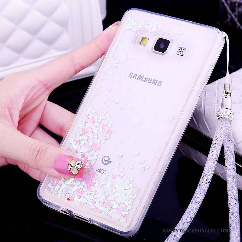 Hülle Samsung Galaxy A7 2015 Silikon Trend Treibsand, Case Samsung Galaxy A7 2015 Schutz Rosa Handyhüllen