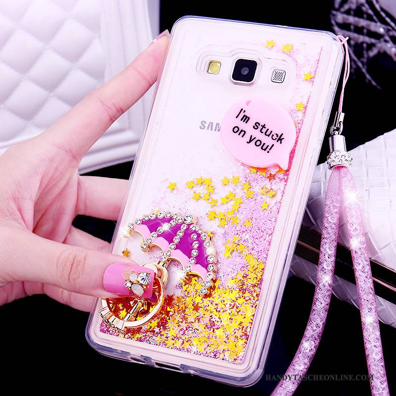 Hülle Samsung Galaxy A7 2015 Silikon Trend Treibsand, Case Samsung Galaxy A7 2015 Schutz Rosa Handyhüllen