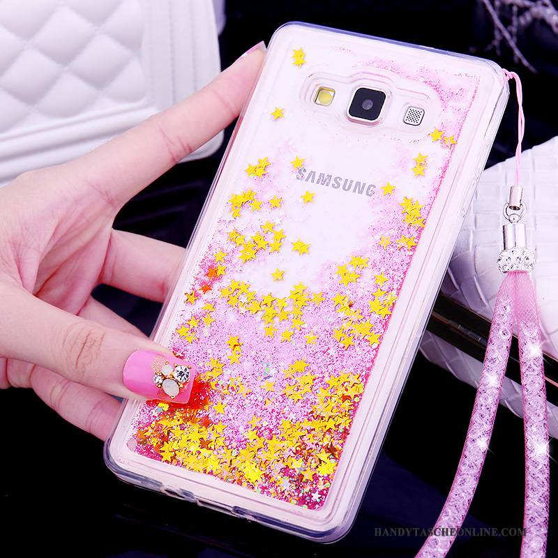 Hülle Samsung Galaxy A7 2015 Silikon Trend Treibsand, Case Samsung Galaxy A7 2015 Schutz Rosa Handyhüllen